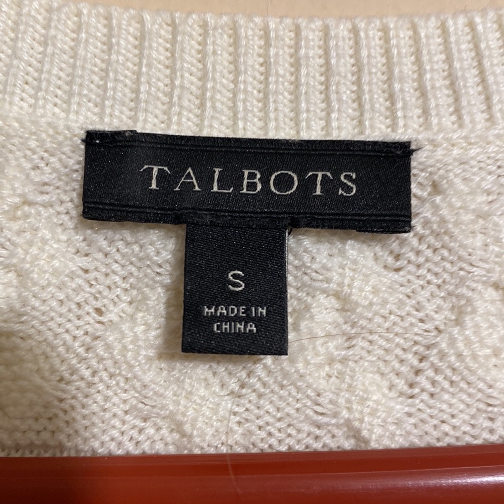 Talbots Cable Sweater Small - Picture 2 of 2